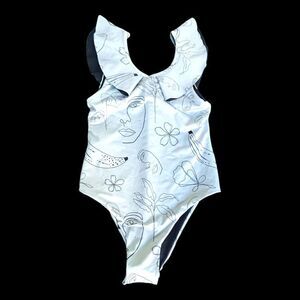 NWT Ancora Mini Sundown Postcards Bathing Suit Swim Suit Size 12A